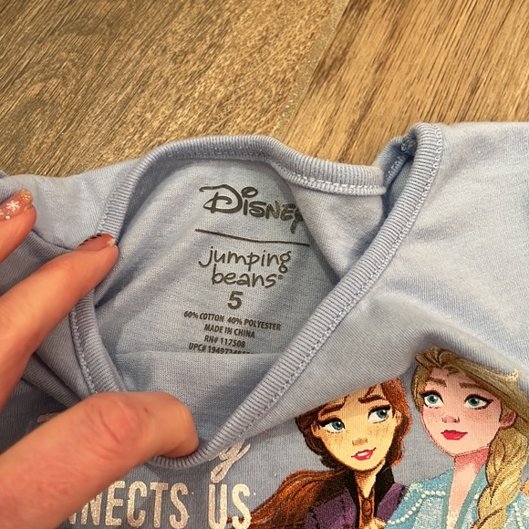 Frozen II Shirt Set Size 5 - Picture 4 of 6